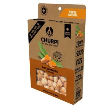 Churpi bits snacks con cúrcuma